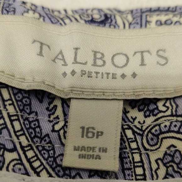 Talbots Purple Paisley Women's Shorts - Picture 8 of 12